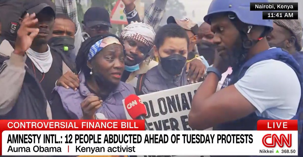 World Future Council joins our councilor Auma Obama, who was teargassed by police in Nairobi on Tuesday, in supporting the right of peaceful protest in Kenya rb.gy/r9z7w0