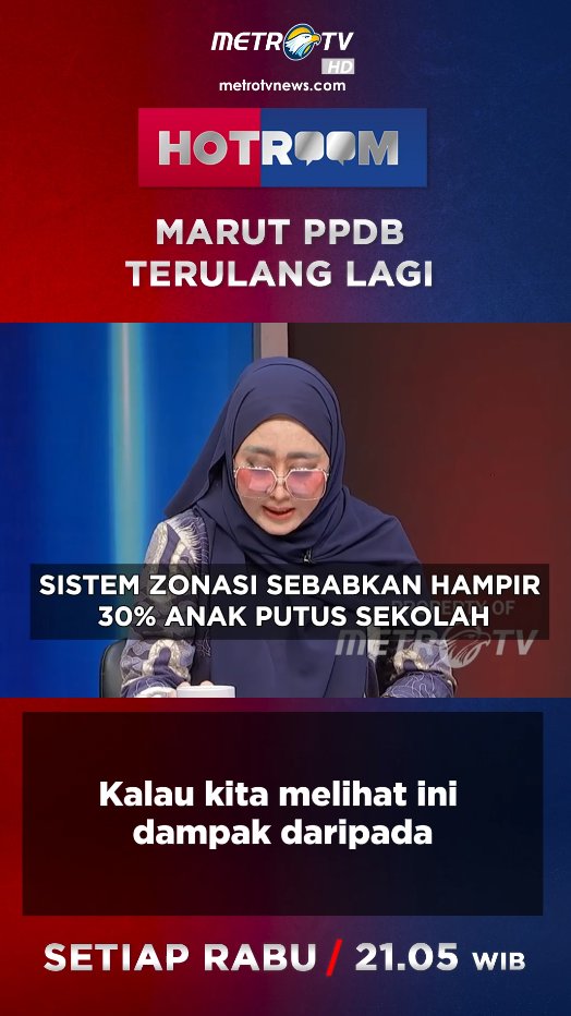 Metro_TV's tweet image. Miris! Ternyata hampir 30% siswa di Indonesia putus sekolah karena sistem zonasi.

#ppdb #zonasisekolah #jalurprestasi #siswa #pendidikan #sekolah