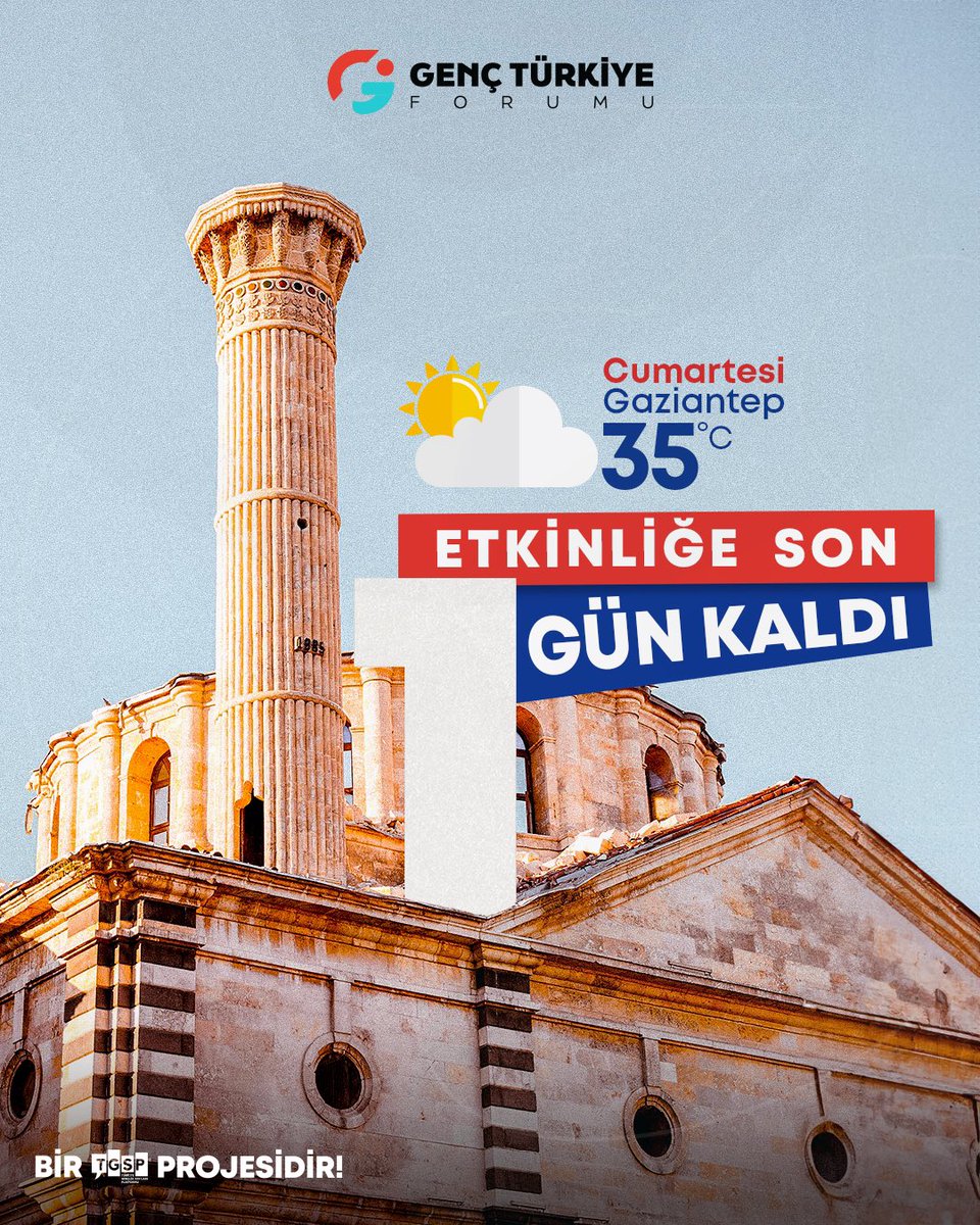genctrforumu's tweet photo. GTF-9 etkinliğine son 1 gün kaldı!🥳 https://t.co/uMQdPIkVP2