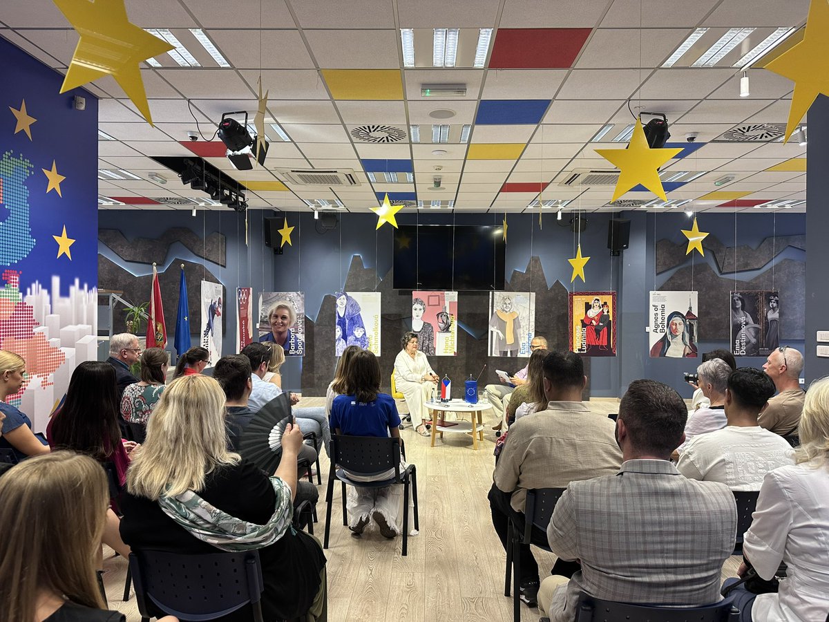 Thank you Ambassador Hrebickova for such a candid &amp; moving conversation this morning. You allowed us to take a glimpse into your inspiring life story &amp; it’s been truly touching. Look 4wd to learning more from you &amp; finding ways to share your life story w/ more women &amp; girls in 🇲🇪