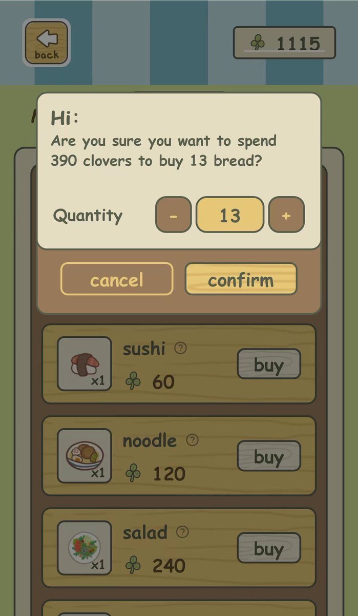 ♻️功能更新：现在您可以批量购买食物和水❤️😎🐸。 #旅行青蛙#TON $青蛙