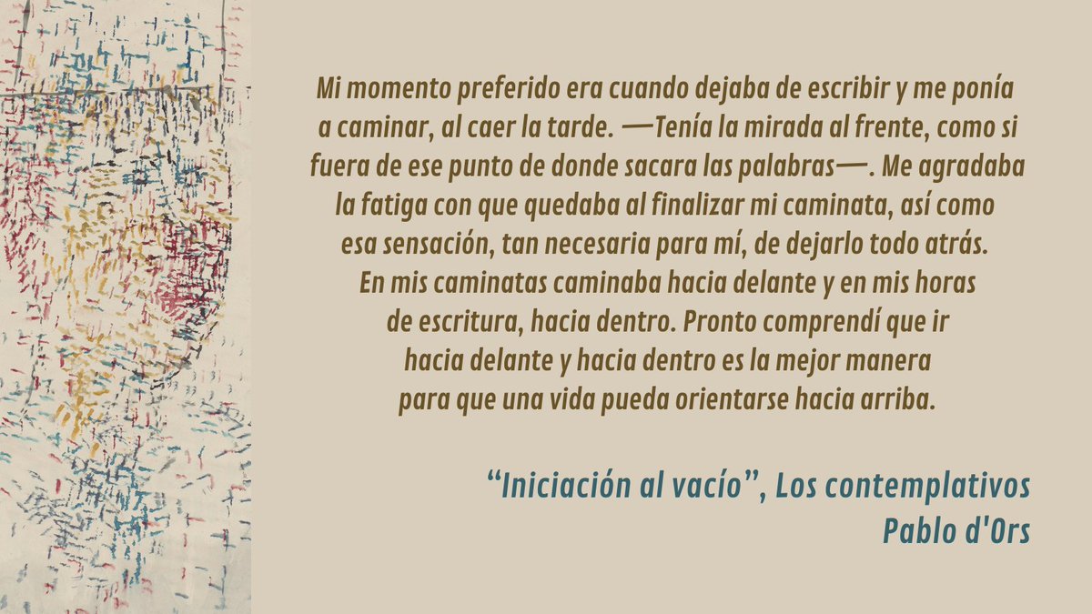 Pronto comprendí que ir hacia delante y hacia dentro es la mejor manera para que una vida pueda orientarse hacia arriba.

#LosContemplativos #IniciaciónAlVacío #PablodOrs #Meditación #Silencio