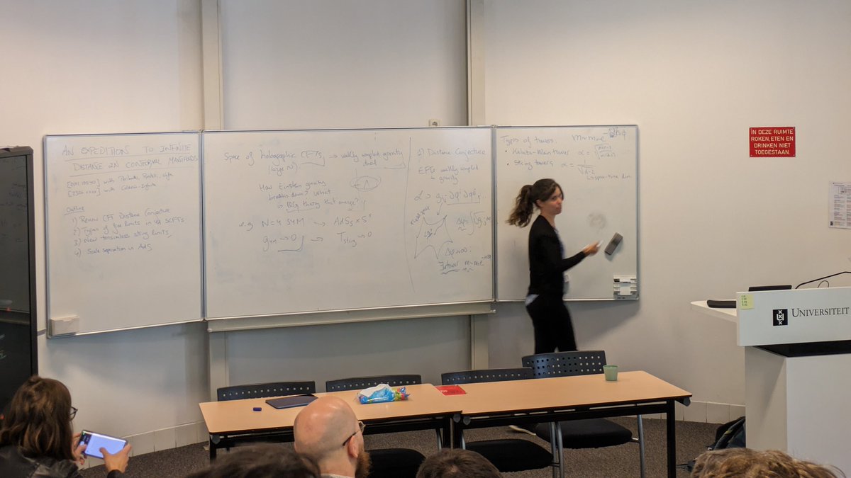 thermalization's tweet image. Irene Valenzuela @CERN @irenevale_bu presents at the start of 2nd week @UvA_Amsterdam  Amsterdam String Workshop 2024 on an expeditions to infinite distance in conformal manifolds

arXiv:2011.10040

#ConformalFieldTheory #DistanceConjecture