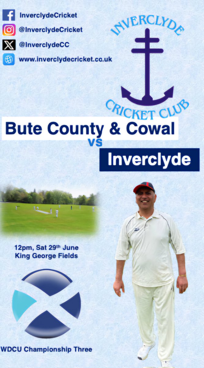 InverclydeCC54's tweet photo. Pack your passports guys, we're off to Bute tomorrow looking to keep the unbeaten run going 💪 https://t.co/ynEH5QUgwD