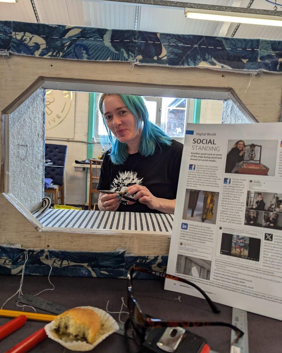 We love seeing our members’ magazine in the wild! 

Liz from Bristol Upholstery Collective features in our previous issue and we’re thrilled to see her with her article here.

Book here for the Summer Show → rb.gy/nd5bj0