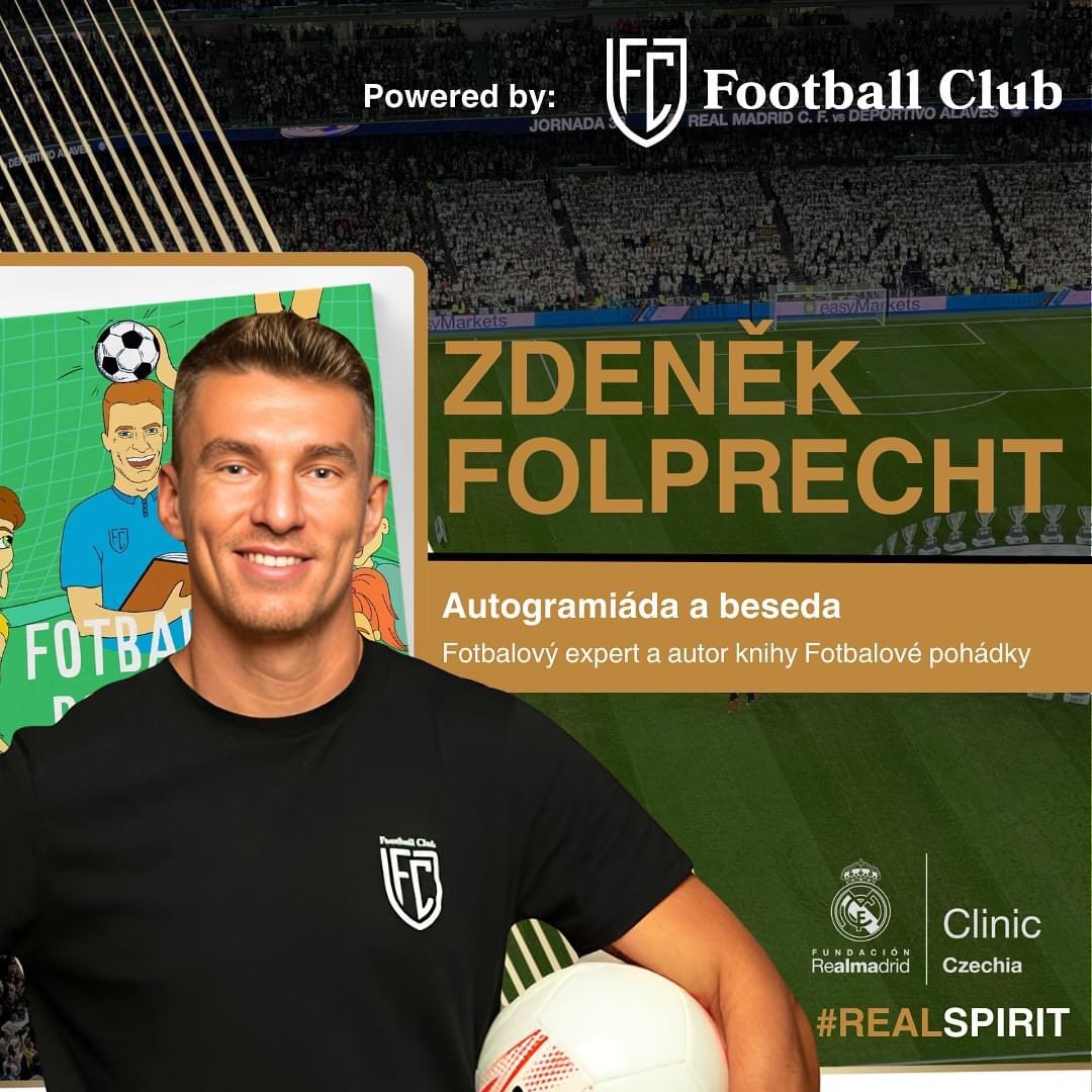 tomasklecka's tweet photo. Fundacion Real Madrid kemp v Praze:
Ve čtvrtek nás na kempu navštíví @ZdenekFolprecht 🤩 Čeká nás autogramiada knihy a beseda, kde si popovídáme o jeho aktuální kariéře fotbalového experta. ⚽️ Dekuji @ondrejtuma
#frmclinicsczechia #novaerafotbalu #realspirit https://t.co/NVTYSA1tw5