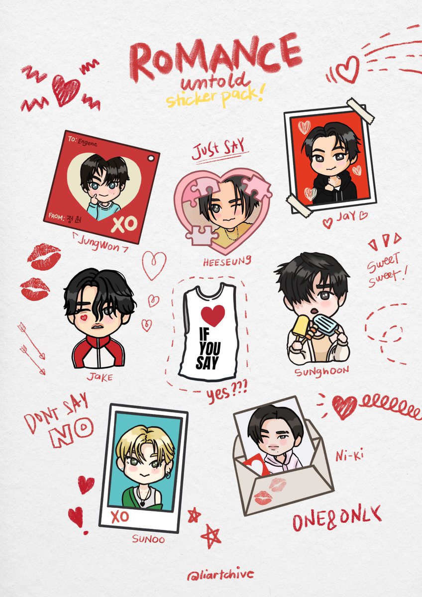 sunn1estudio's tweet photo. ୨ৎ   interest check   ୨ৎ

ꔛ  enhypen <romance:untold> sticker pack and keyring

ꔛ handle of kr are still subject to change
ꔛ reply if inch 

𖦹 made by @chemhybe_boy @/liartchive on tiktok 🌟💘
𖦹 ib : concept photo — inceptio ver. https://t.co/DR2xzbwyUd