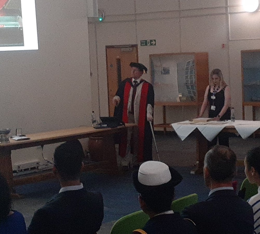 AndrewGStarr's tweet photo. @MarkRJolly is on form at the Manufacturing and Materials prize giving @CranfieldUni @SalonitisK @john_pats https://t.co/KAHHRHRdXV