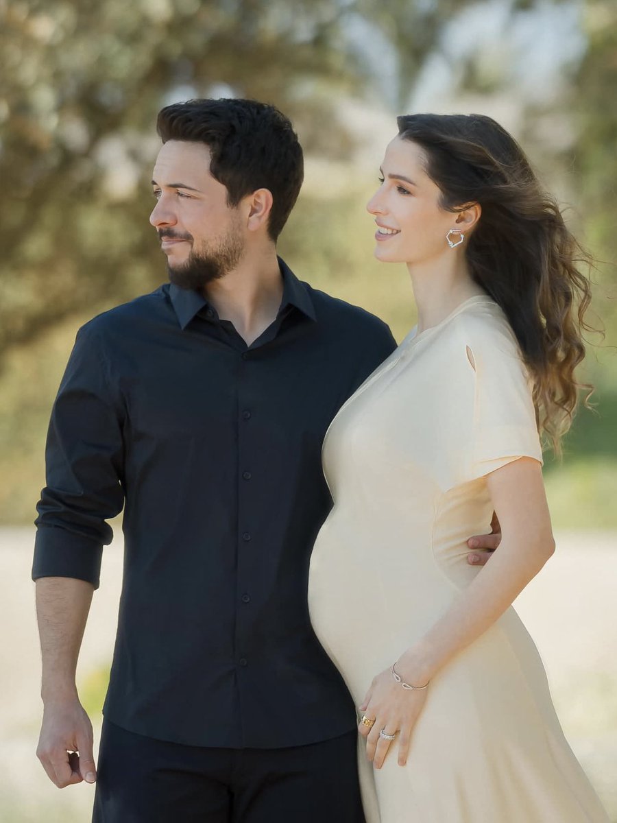 الأمير الحسين والأميرة رجوة في اخر ظهور 🥹❤️