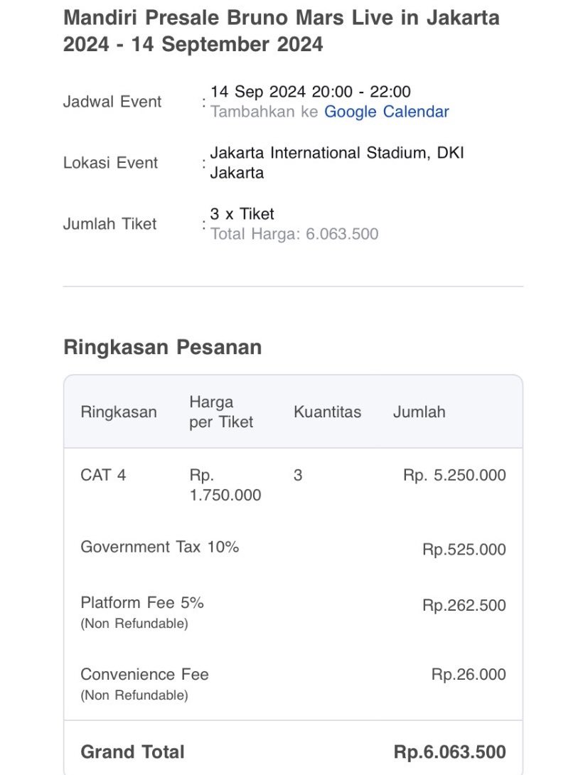 tecaawww's tweet photo. yang mau war tiket besok tgl 29 sini aku bantu🤩
untuk fee bisa DM‼️dijamin terjangkau
pakai data diri kalian sendiri🫵🏻

#BrunoMarsConcert #BrunoMarsLiveInJakarta https://t.co/picuwNfnix