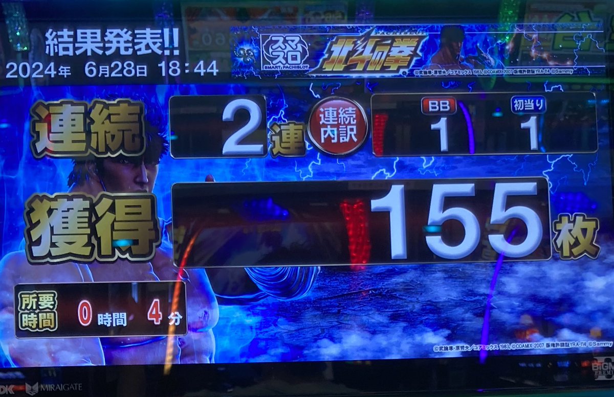 yabubb's tweet photo. 初当たり3回で
一回も継続率で
継続しない…
-37kなう🫠🫠
剛掌波しか見てない🤤 https://t.co/AODkAig7yT