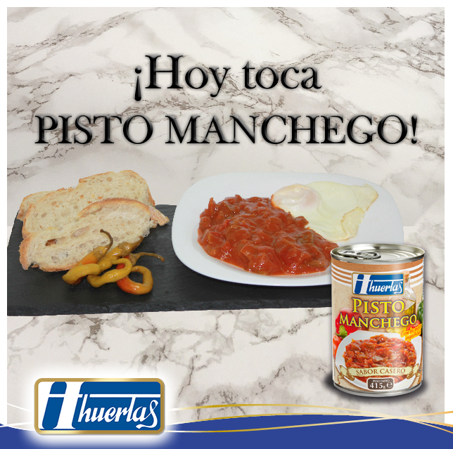 ¡Nosotros lo tenemos claro! Hoy comemos #Pisto Manchego Huertas
Un plato delicioso y rápido de preparar con nuestra gama de #PlatosHuertas lo tienes solucionado  😉