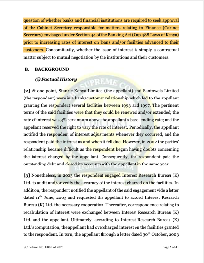 AmbokoJH's tweet photo. Interesting, & extremely consequential, judgement coming from the Supreme Court. 

In its judgement on Stanbic Bank Kenya Ltd vs Santowels Ltd, the Supreme Court states that banks are required to seek approval of the Treasury CS before adjusting interest rates. 

Musings:

· The Supreme Court is right, Sec44 of the Banking Act actually prescribes that no institution shall increase its rate of banking or other charges except with the prior approval of the Minister
· The issue that emerges for me is this. It appears the bench assessed Sec44 of the Banking Act purely from a bank-to-customer optic & not the wider fact that interest rates are actually a function of monetary policy as adopted by the Central Bank
· What does the Supreme Court's judgement mean for conduct & power of monetary policy & its transmission? Banks adjust their rates guided by the signals coming from the Central Bank on the base rate 
· The judgement, in my reading, assumes the Treasury CS will always be aligned with the decisions of the Central Bank & therefore there will not be any conflict. That is one huge assumption!
· In view of this judgement, what safeguards do we now have against interest rate controls seeing that what should organically take place following the decision of the Central must not be routed through the Treasury? We have been through rate caps & seen what they meant for the market
· Isn't seeking approval from the Treasury CS on interest rate adjustments an unintended constraint to the whole idea of risk based pricing?
