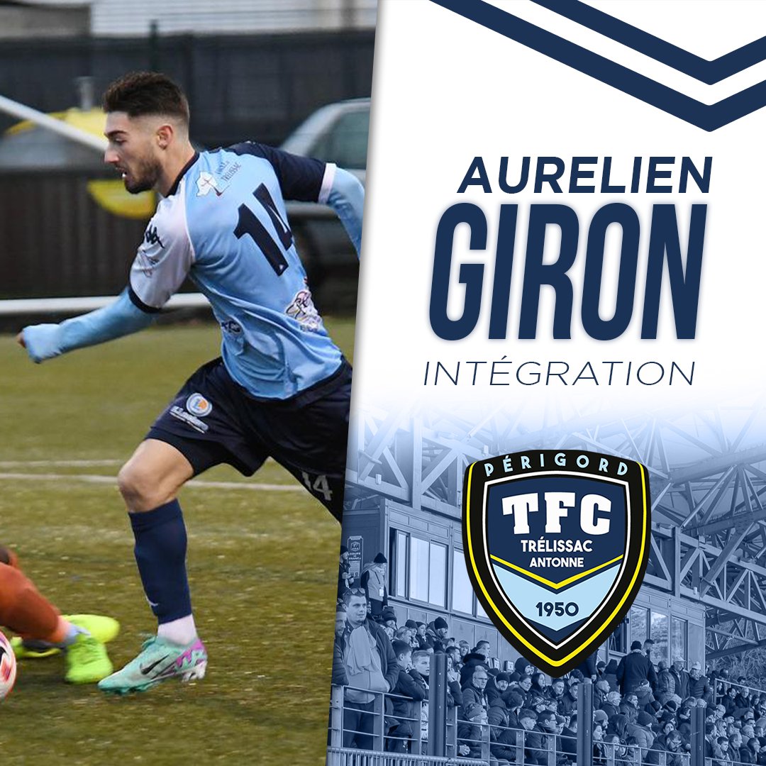 [📄 MERCATO #TFC] - INTÉGRATION ✍️

Natif de Dordogne et issu lui aussi de la formation, Aurélien GIRON, jeune défenseur au club depuis 2017 intègre le groupe #N3 du TFC !

🔵 Aurélien GIRON
🟡 Défenseur