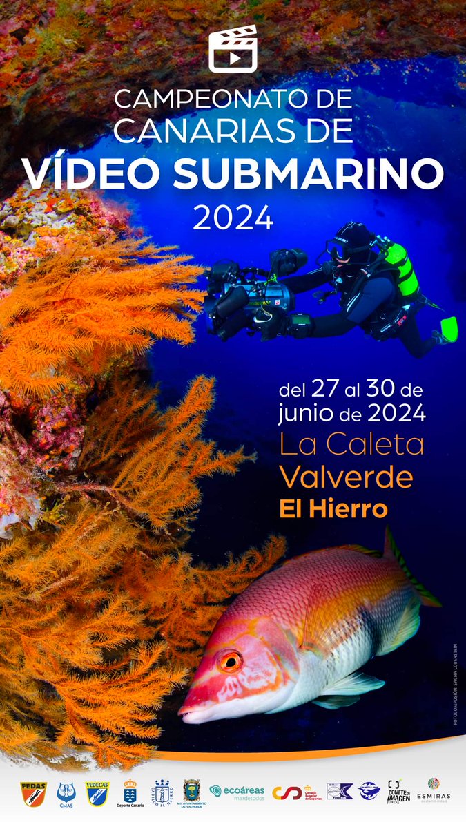CAMPEONATO DE CANARIAS DE VIDEO SUBMARINO LA CALETA 2024

🎥 Da comienzo el Campeonato de Canarias de Video Submarino 2024, evento deportivo que tendrá su culmen el próximo sábado día 29 con la exposición de trabajos de los diferentes participantes.

👇🏼 👇🏼
facebook.com/share/p/Yn3fWF…