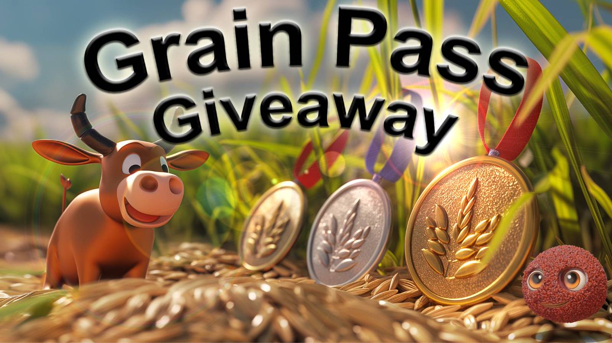 Happy Friday $RICY Fam! It's time for a Grain Pass Giveaway. Let's get your points multiplied! To participate:

✅Follow <a href="/ricyofficial/">ricy</a> 
✅Tag 3 farmers with your referral link in comments
✅Like + Quote the post with your referral link
✅Join discord.gg/saSsEhQHZV

⏳3 winners
