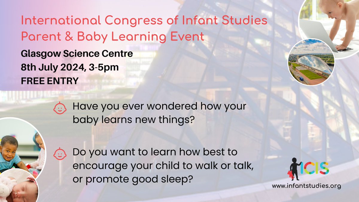 📢 Calling all parents with children aged 0-3!

Don't miss out on the FREE 'Parent &amp; Baby Learning Event' by @infantstudies on Monday, 8 July, 3-5pm 

Find out more and register your interest 👶👉 infantstudies.org/parent-public-… 

#ICIS2024