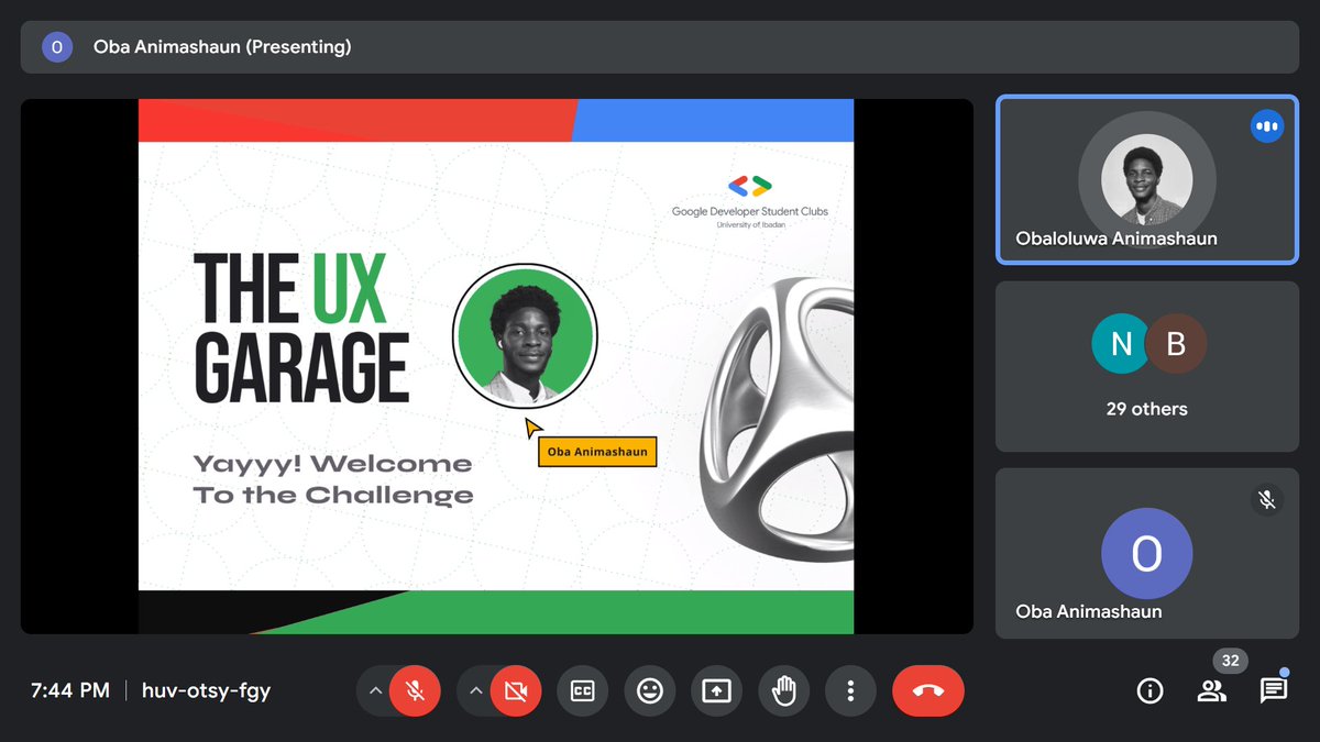 OBAanimashaun's tweet image. Really excited for this one! 😁We're 2 days in and it's great to see how much of a need this is meeting in the UX community of @gdsc_ui and across multiple Uni's.

Today and tomorrow's session with outstanding snr designers Francis Odeyemi and @TassyOmah_🚀🚀

We are upp! #stoked
