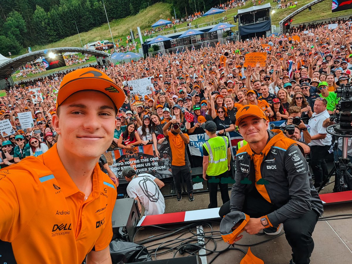 McLarenF1's tweet photo. Danke, Austria! 🧡

#AustrianGP 🇦🇹 https://t.co/kOHG1YV37s