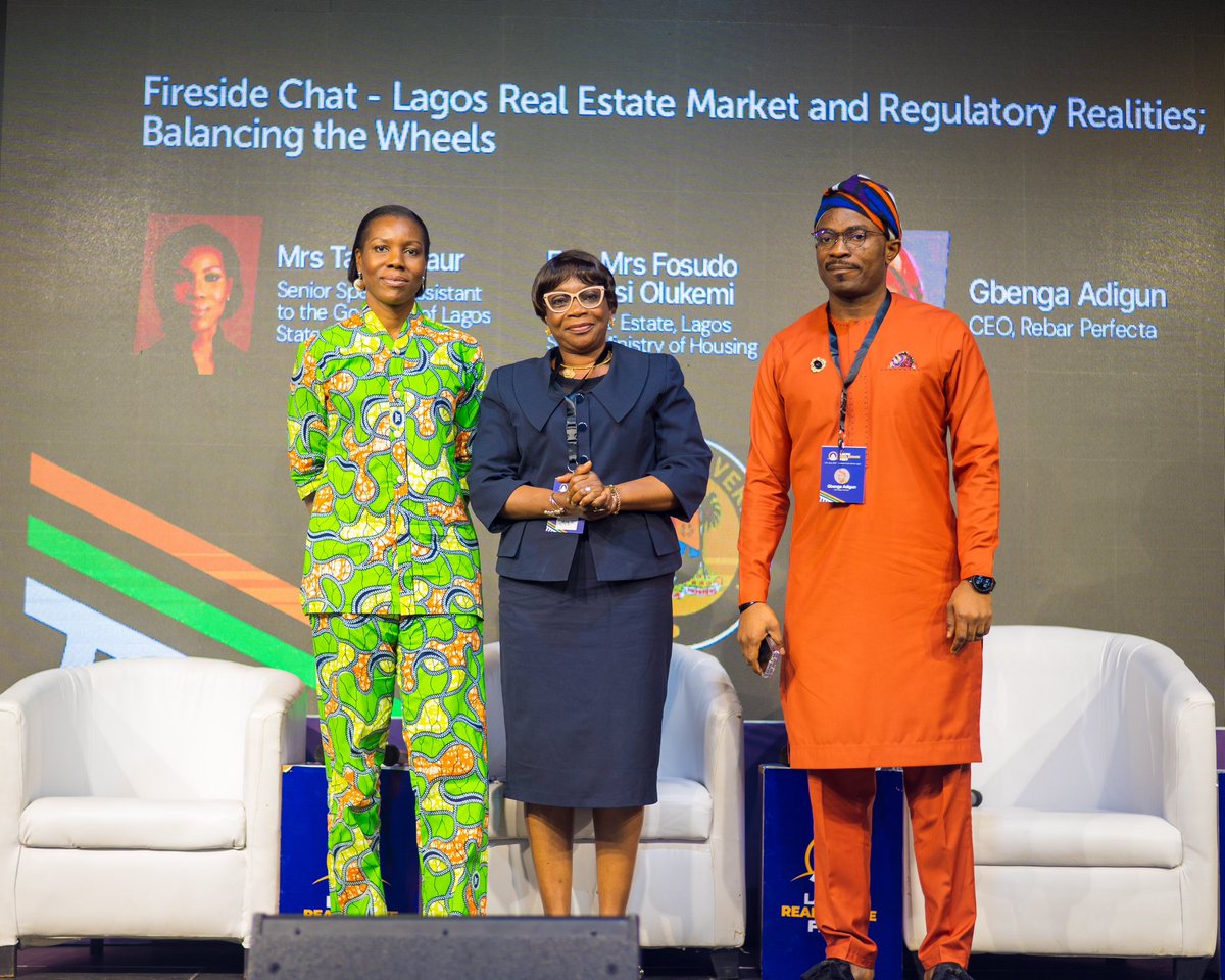 <a href="/Eventhivedotng/">Eventhive</a> <a href="/paulonwuanibe/">Paul Onwuanibe</a> <a href="/landmarkafrica/">Landmark Africa</a> <a href="/udenzeofafrica/">Oleka Udenze</a> <a href="/updcplc/">UPDC Plc.</a> <a href="/RealtyReportAfr/">Realty Report Africa</a> <a href="/okereke_bright/">LORD Bright</a> <a href="/TrilliumREP/">Trillium Real Estate Partners</a> <a href="/AbbeyMortgage/">Abbey Mortgage Bank</a> <a href="/lelekena/">Lerato Lekena-Okoro</a> <a href="/FlinxrealtyLtd/">FlinxrealtyLtd</a> We were delighted to host the Senior special assistant to the Governor of Lagos State on Environment, Mrs Tari Taylaur and Esv. Mrs Fosudo Adebisi Olukemi, Director Estate, Lagos State Ministry of Housing. Facilitated by Gbenga Adigun, CEO, Rebar Perfecta. 

The government