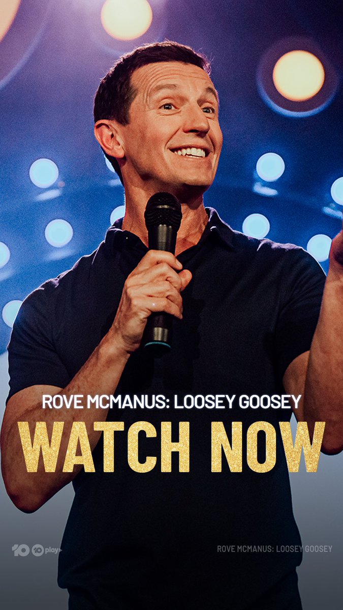 Rove McManus (@rove) on Twitter photo For anyone who missed it or is simply opposed to linear free-to-air television my stand up special Loosey Goosey is now available to stream on <a href="/ParamountPlusAU/">Paramount+ Australia</a> - only in Australia for now. Sorry everywhere else. For anyone who missed it or is simply opposed to linear free-to-air television my stand up special Loosey Goosey is now available to stream on <a href="/ParamountPlusAU/">Paramount+ Australia</a> - only in Australia for now. Sorry everywhere else.