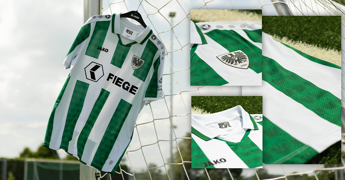 In Grün und Weiß in die 2. Bundesliga - SC Preußen Münster Heimtrikot 24/25 ⚫️⚪️💚
jako.com/Münster24H
#jako #preussenmünster