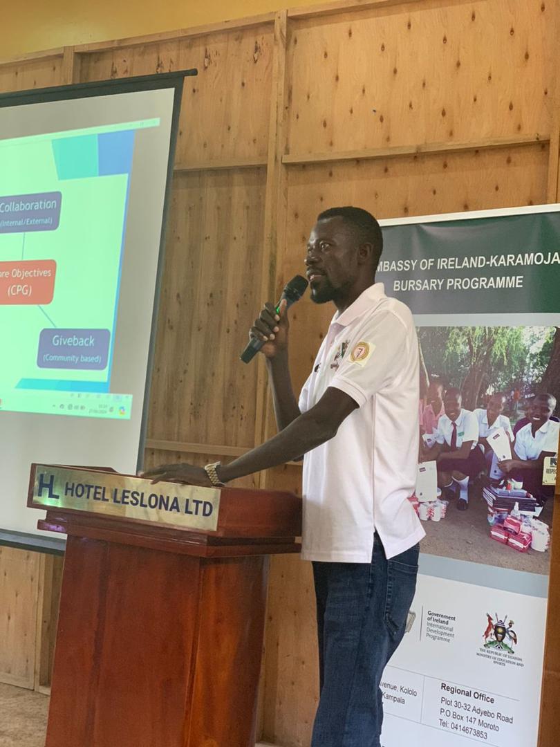 #30YearsIREUG Dr. Eliyah Lotiang @ElilotiangB13, a Vet Doctor is a past beneficiary of the Ireland Karamoja Bursary program shares what the Bursary alumni association does including on giving back to community, mentorship and sponsoring children in school rb.gy/jima1j