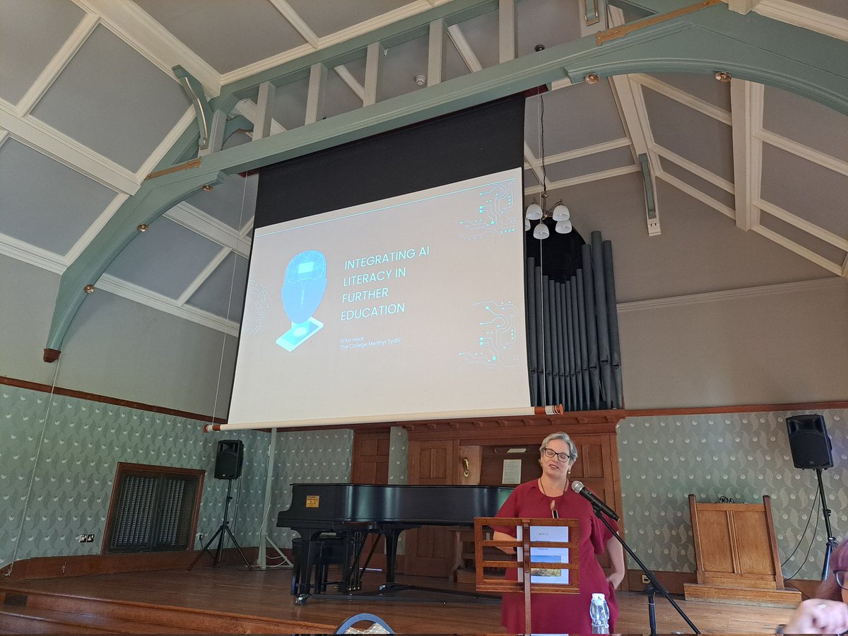 Marie Lancaster (@gingergalwales) on Twitter photo @erika_library sharing how to integrate AI Literacy in FE #WHELF24 <a href="/WHELFed/">WHELF (no longer active here)</a> @erika_library sharing how to integrate AI Literacy in FE #WHELF24 <a href="/WHELFed/">WHELF (no longer active here)</a>