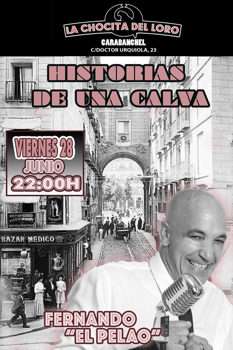 La Chocita del Loro (@chocitadelloro) on Twitter photo Vente a reír esta noche a la <a href="/chocitadelloro/">La Chocita del Loro</a> de #Carabanchel con el show de Fernando “El Pelao”
🎟🎟🎟🎟🎟🎟🎟
feverup.com/m/70442?fbclid… Vente a reír esta noche a la <a href="/chocitadelloro/">La Chocita del Loro</a> de #Carabanchel con el show de Fernando “El Pelao”
🎟🎟🎟🎟🎟🎟🎟
feverup.com/m/70442?fbclid…