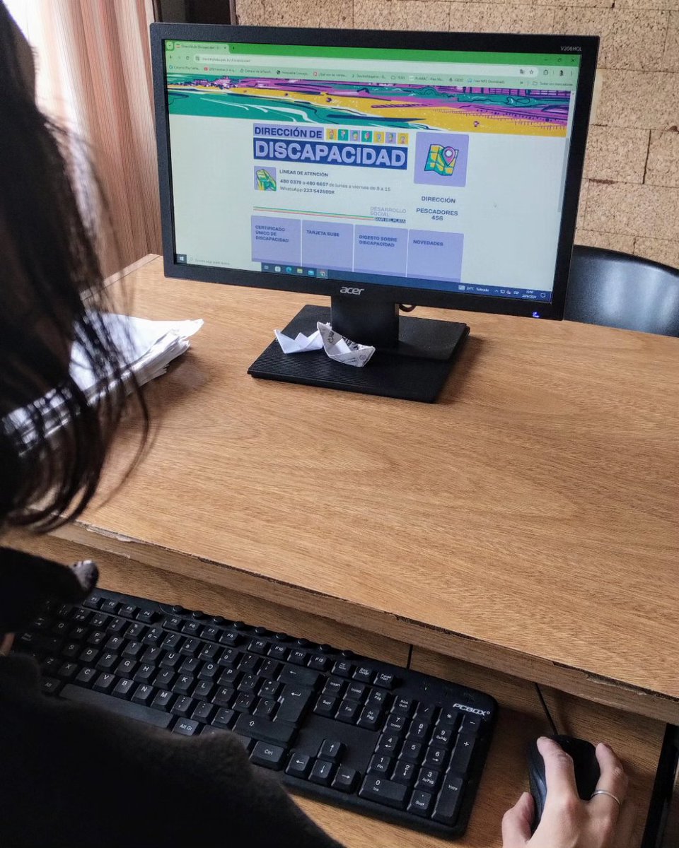 📢Si tenés consultas sobre tus trámites, tenemos 7 vías de contacto a disposición:
 discapacidad@mardelplata.gov.ar
📞480-6657 o 480-0379 de lunes a viernes de 8 a 15 al 
 Whatsapp al 223 5425908
🤳Y redes sociales 
Visitá mardelplata.gob.ar/discapacidad
