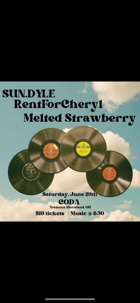 Be sure to stop by @JillysMusicRoom (111 N Main St, Akron OH) We’ll be playing with <a href="/bluehourband/">Blue Hour</a> Show starts at 8!

And also tomorrow we’ll be playing at Coda in tremont! Where we’ll be playing with SUN.DYLE and Melted Strawberry tickets will be 10$ at the door.  Music at 8:30!