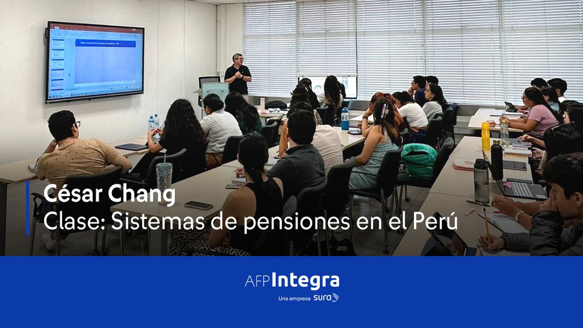 Por segundo año consecutivo, dictamos nuestra #CátedraIntegra 📚 en alianza con la <a href="/UPCedu/">UPC</a>. En este espacio, los jóvenes aprenden sobre el funcionamiento y las oportunidades que tiene el sistema de pensiones.

Te compartimos fotos de algunas de nuestras clases hasta el momento⬇️