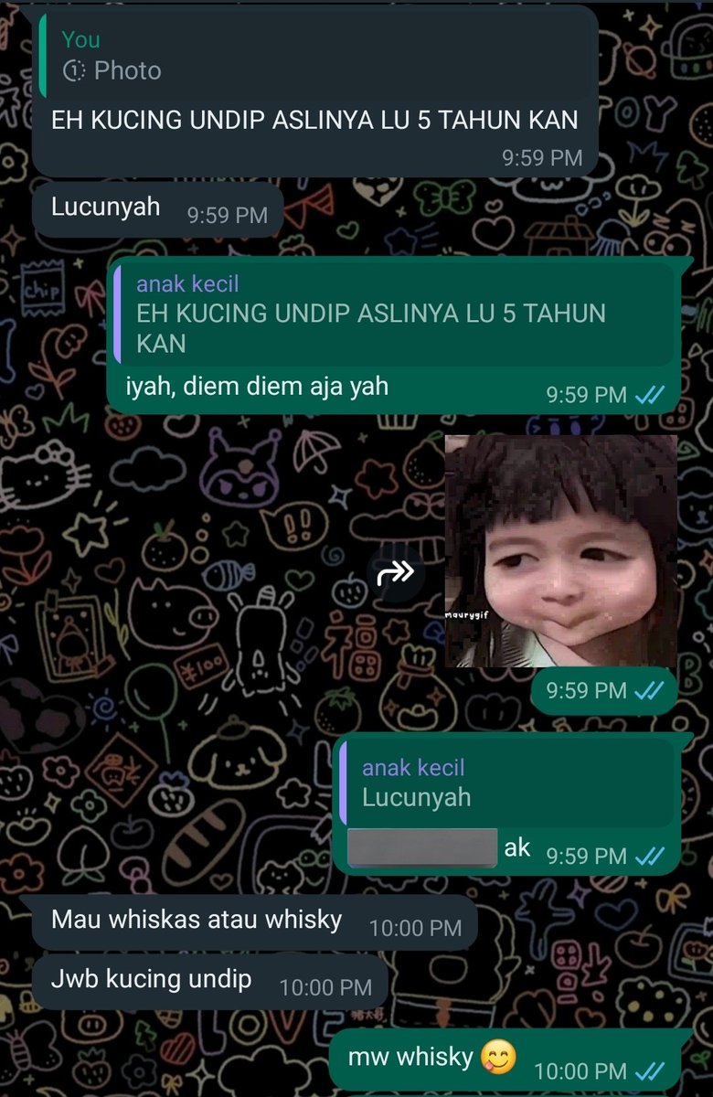 nakoiyt's tweet image. ow kayanya khodam gw kucing undip