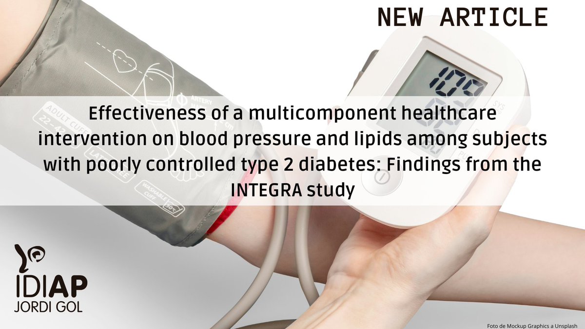 A research from #IDIAPJGol and @CIBER led by researchers <a href="/angelsmollo/">Àngels Molló</a> &amp; <a href="/VlachoBogdan/">Bogdan Vlacho</a> evaluates the impact of a multicomponent intervention designed to improve glycemic control on blood pressure and lipids in people with type 2 diabetes in #PrimaryCare.

➡️pubmed.ncbi.nlm.nih.gov/38782704/