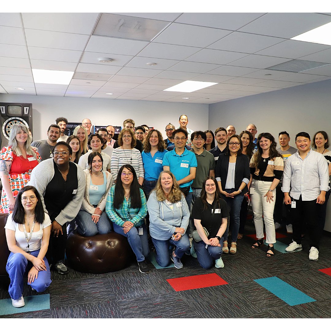 SeagullSci's tweet photo. It was great coming together earlier this week for National Barcode Day! We celebrated the best day of the year with games, bar-beque 😉, 1D doughnuts and the iconic Wrigley’s Juicy Fruit gum. #NationalBarcodeDay #BarcodeDay #AIDC https://t.co/d1H0g9dr9z