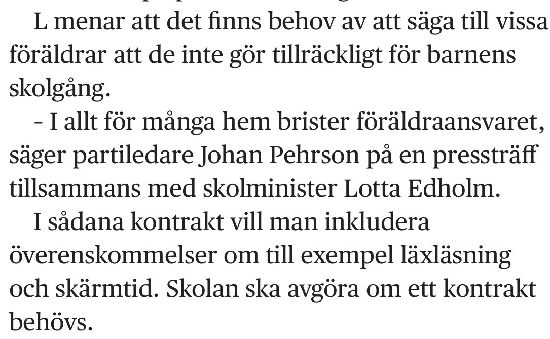 LagerNils's tweet photo. Om elever med svårigheter behöver mer stöd vid läxläsning borde de få det erbjudet på sin skola. Då får man helt enkelt höja skatten och ge skolor mer pengar. https://t.co/XFrcT7lkmc https://t.co/sqimq9vX4b