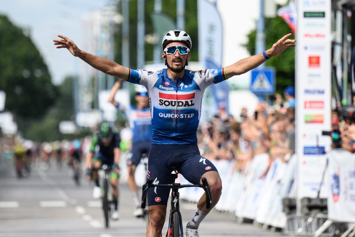 Tour of Slovakia (@tourofslovakia) on Twitter photo Fans in Dubnica nad Vahom witnessed a spectacular attack and triumph of <a href="/alafpolak1/">Julian Alaphilippe Officiel</a> 💪 of <a href="/soudalquickstep/">Soudal Quick-Step Pro Cycling Team</a> 🐺
You can read how the race went here ⬇️
📄okoloslovenska.com/en/live
📷Sona Nikova Fans in Dubnica nad Vahom witnessed a spectacular attack and triumph of <a href="/alafpolak1/">Julian Alaphilippe Officiel</a> 💪 of <a href="/soudalquickstep/">Soudal Quick-Step Pro Cycling Team</a> 🐺
You can read how the race went here ⬇️
📄okoloslovenska.com/en/live
📷Sona Nikova