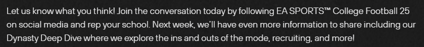 EricRayweather's tweet image. Dynasty Deep Dive confirmed for next week for CFB25