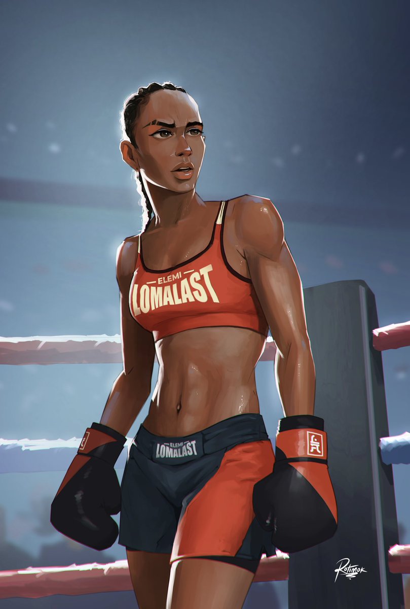 Langidoart's tweet photo. Gloves on, worries gone! 🥊✨Been a minute since I posted my my works here.

#ikigai 😅
Trump America https://t.co/BuVL0hQFu5