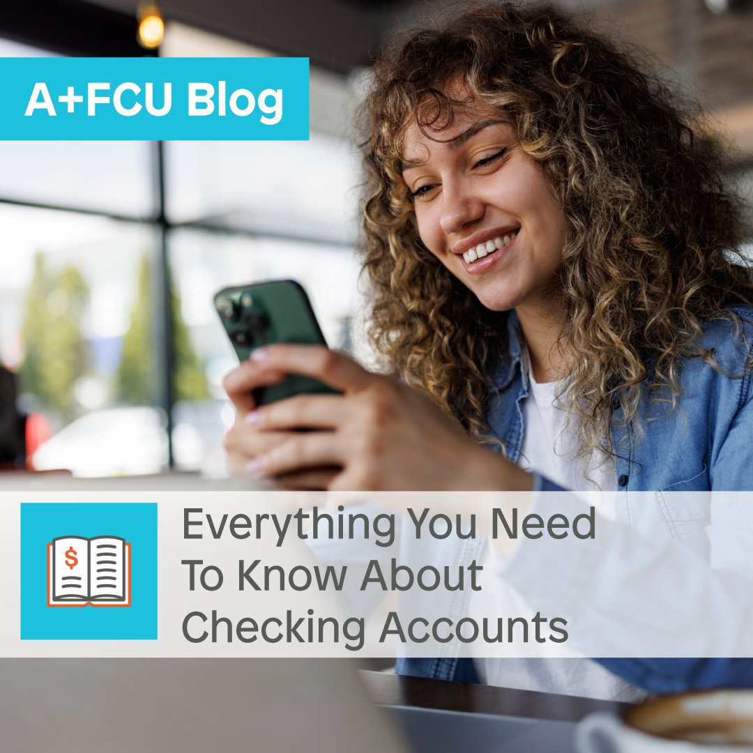 aplusfcu's tweet photo. When it comes to your finances, you have a variety of account options to help you reach your financial goals. Read our blog to learn why checking accounts are beneficial and the different types available โก๏ธ https://t.co/zthxf3N3VK #aplusfcu #blog #checkingaccount https://t.co/xlbkC8qdV7
