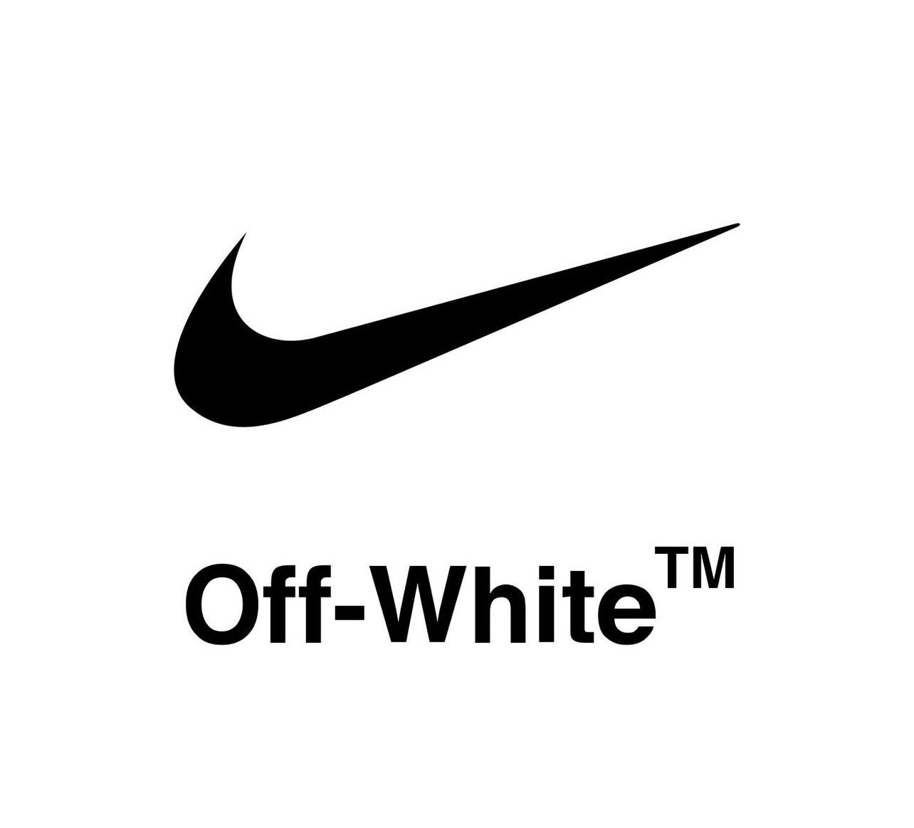Off white nike swoosh discount