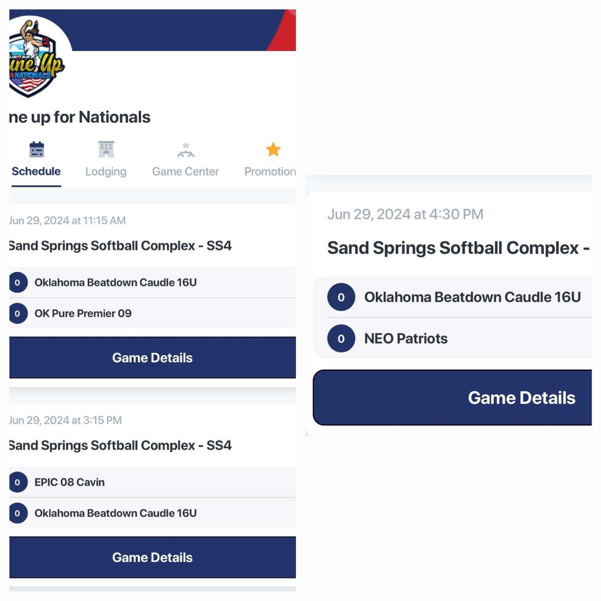 JamieCook34's tweet image. Weekend schedule for pool play Let's Go! @jordyn_cook34