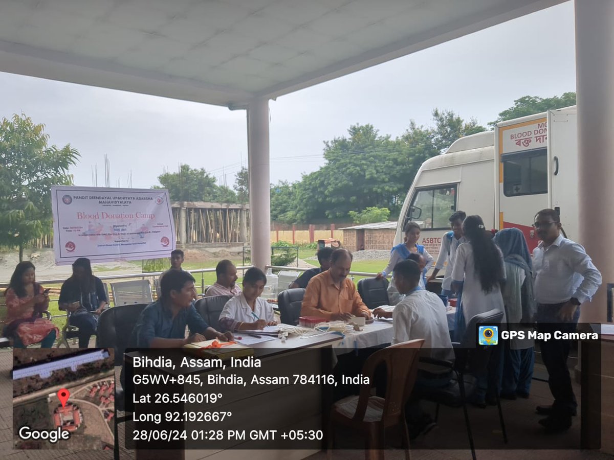 PduamNss's tweet photo. A Blood Donation Camp organized on 28/06/2024 by NSS Unit of P.D.U.A.M Dalgaon. @DrRanjanKrKaka1 @nss_rdguwahati https://t.co/OF6yPUNZI4