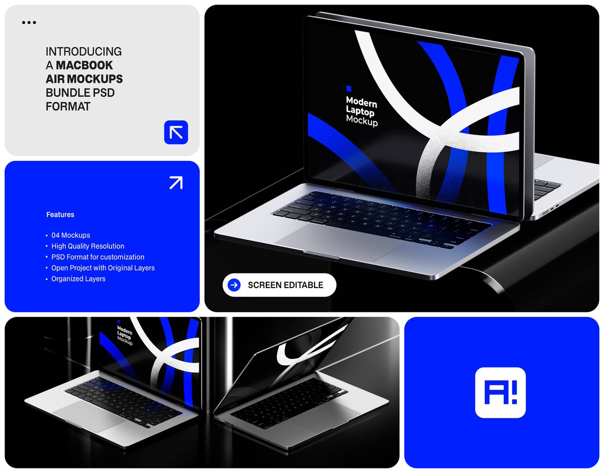 Hey all, good?

Recently I open my Shop on Creative Market plataform and Now I’ve post my Bundle of Macbook Air Mockups on the Store. If you are interested, just click on the link! 😄

Thanks for the attention!

creativemarket.com/aneydesign/279…