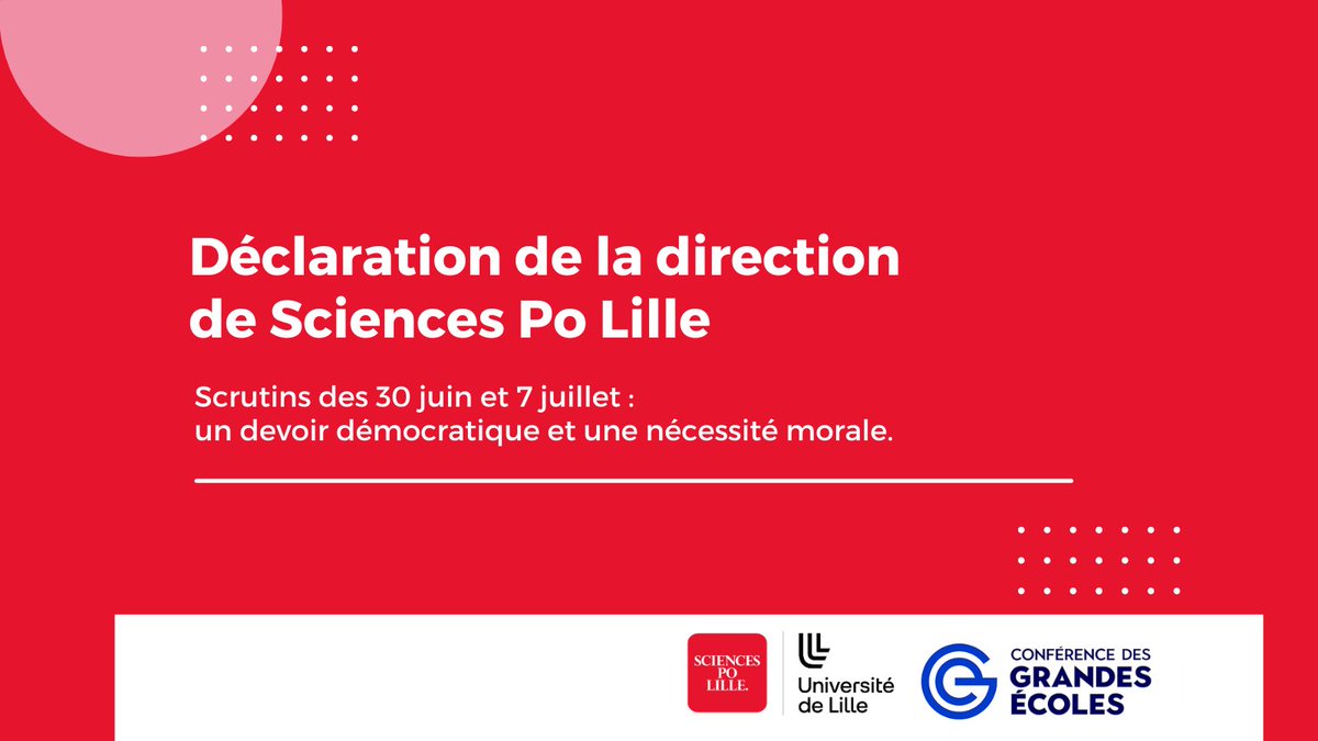 L’incertitude politique dans laquelle est plongé notre pays depuis l’annonce, par le président de la République, de la dissolution de l’Assemblée nationale préoccupe l’ensemble des citoyens français. Elle interroge aussi les établissements d’enseignement supérieur (THREAD ⬇️1/9)