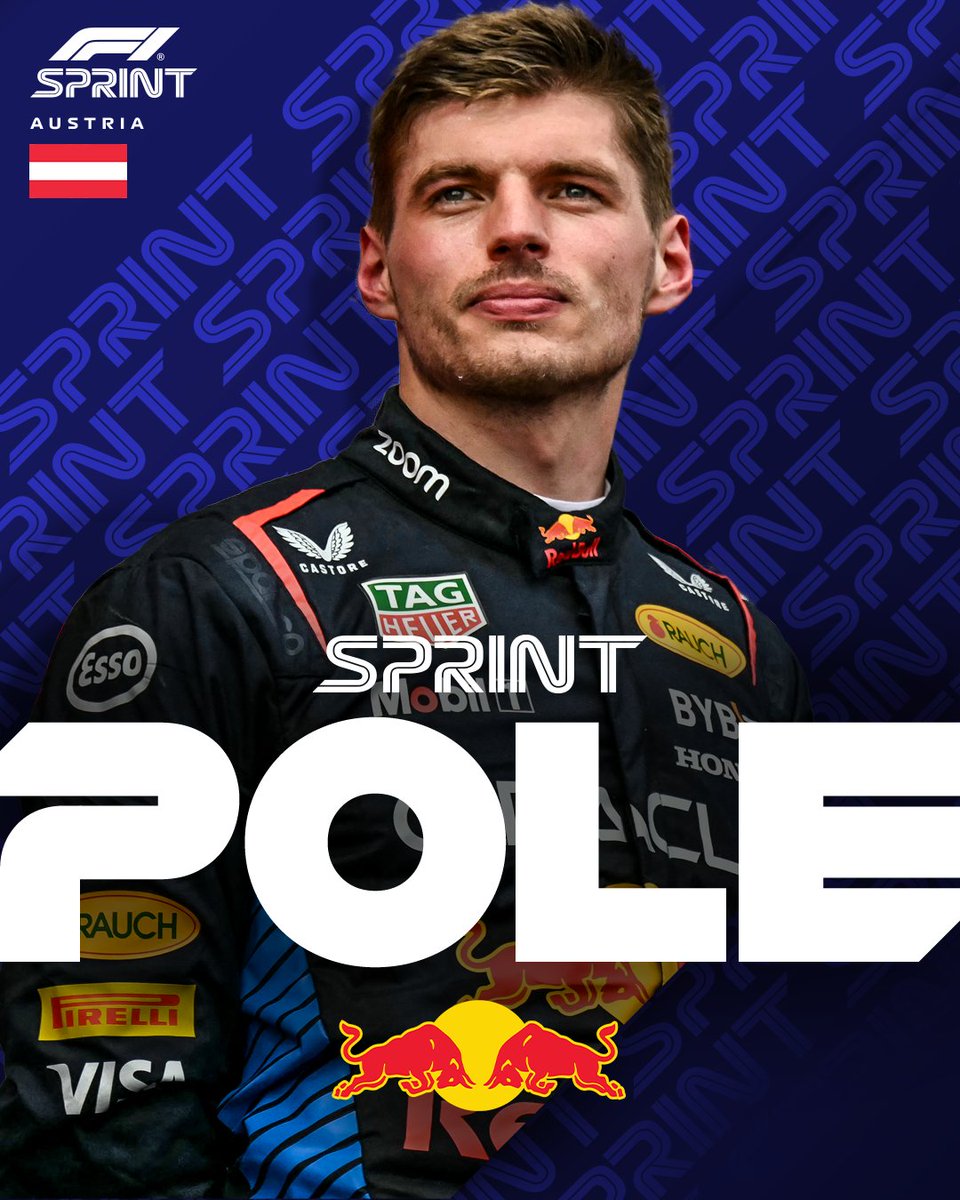 MAX VERSTAPPEN TAKES POLE FOR SATURDAY'S #F1SPRINT 🥳

#F1 #AustrianGP