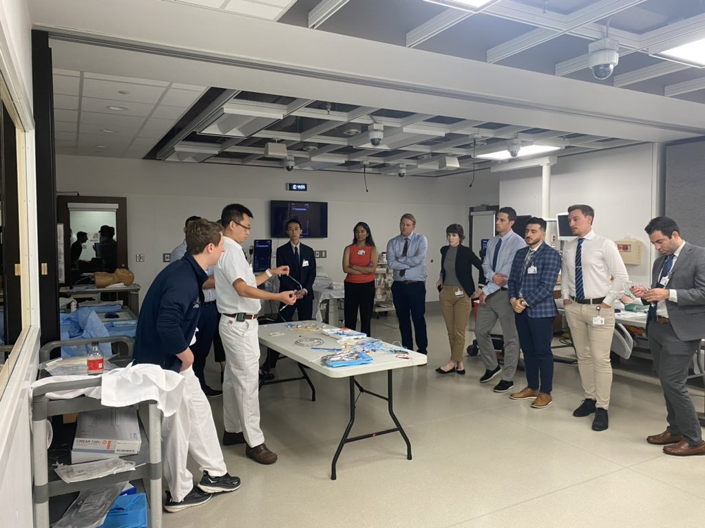 CCFcards's tweet image. Orientation off to a great start with @AndrewHigginsMD @RanLeeMD giving a procedural master class to the wonderful CVM class of 2027! IABPs, active wires, pericardiocentesis and so much more! @venumenon10 @CleClinicHVTI #CCFCardsFam