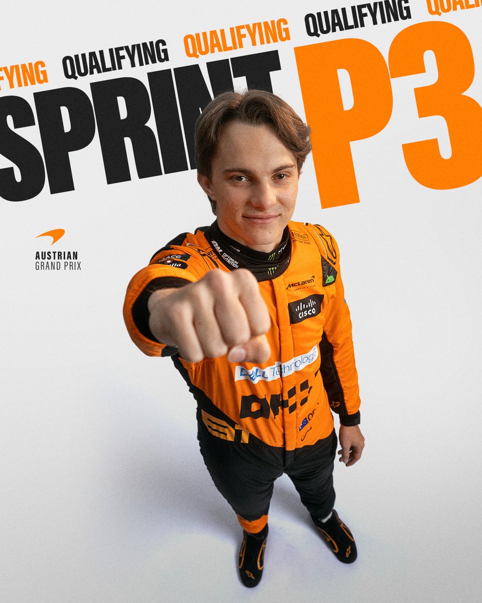 YES, <a href="/OscarPiastri/">Oscar Piastri</a>! 👊

That’s P3 in Sprint Quali! A great position to attack Saturday's #F1Sprint. 👌

#AustrianGP 🇦🇹