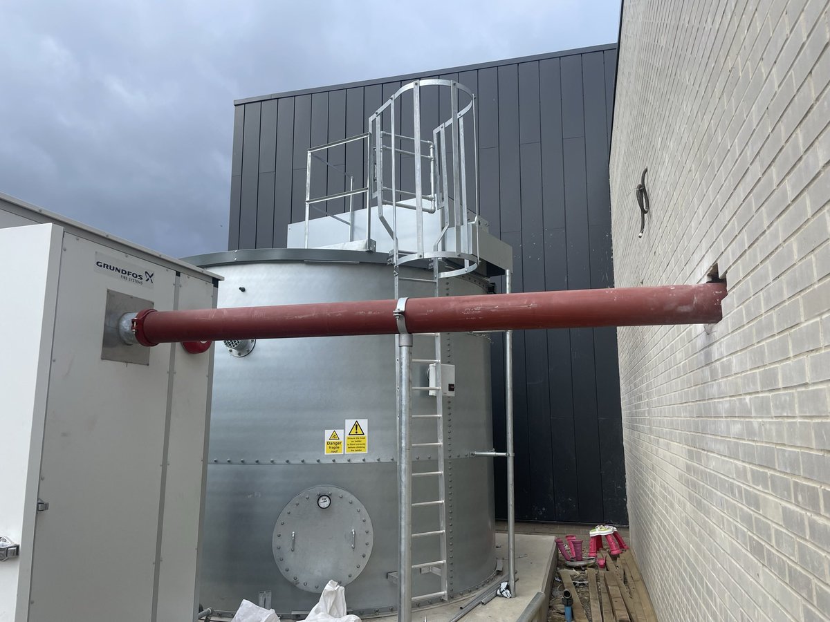 powertechltd's tweet image. Small prepackaged sprinkler pump house on a new school in Spennymoor, install team will be starting the electrical fit out on Monday #electricalcontractor #alarmmonitoring #traceheating #thermalinsulation #firesprinklerssavelives