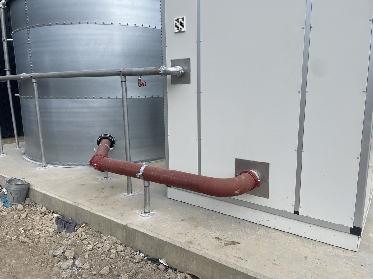 powertechltd's tweet image. Small prepackaged sprinkler pump house on a new school in Spennymoor, install team will be starting the electrical fit out on Monday #electricalcontractor #alarmmonitoring #traceheating #thermalinsulation #firesprinklerssavelives